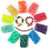 IQBOX 1000 Pcs Cloth Loom Bands Refill for Bracelet Making