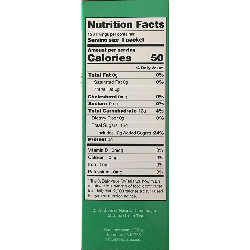 Yamamotoyama Japanese Yamamotoyama Iced Matcha Green Tea Sweetened (12 Packets)