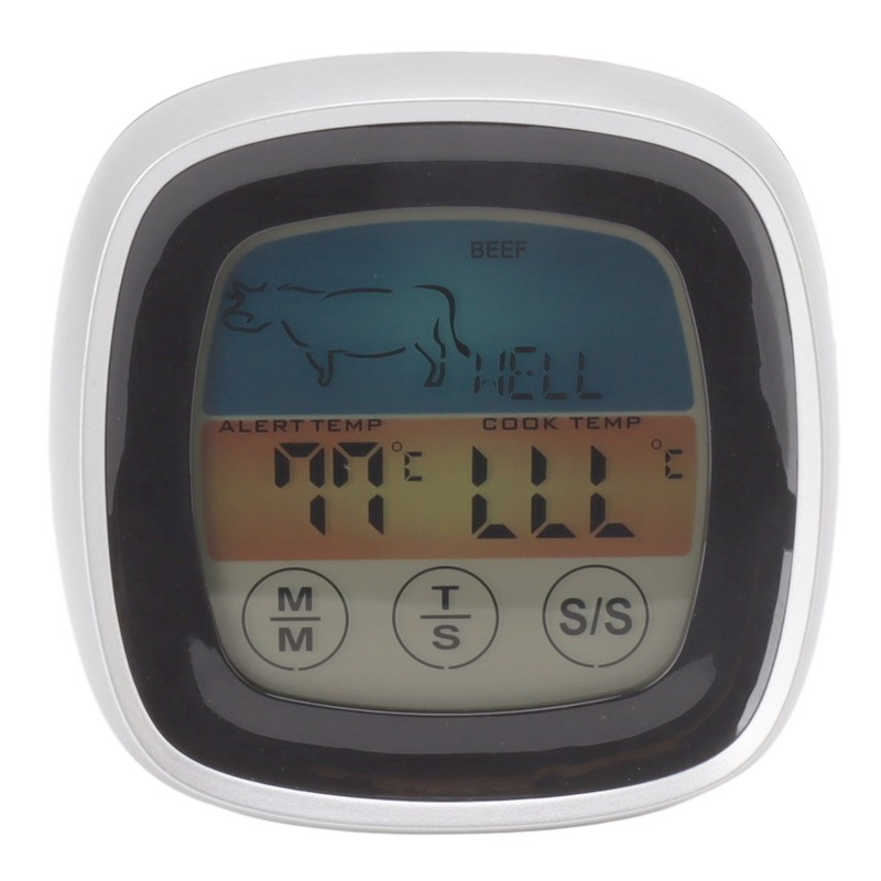 Food Touch Thermometer Kitchen Digital Display Timer Thermometer Field Barbecue