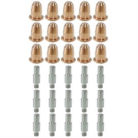 CTJCTJ S45 Plasma Cutting Torch Accessory Kit PR0110 Electrodes PD0116-08 Tips Consumables For Trafimet S45 Torch 30Pcs