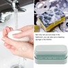 Angoily 1PC Soap Box with Removable Drainer and Lid, Soap