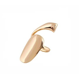 SYBL 6Pcs Gold Fingernails Rings Nail Art Retro Finger Tip Opening Rings Decoration for Gift