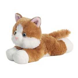 Aurora® Adorable Mini Flopsie™ Sunshine Tabby™ Stuffed Animal - Mini Companions Ready for Playful Adventures - for Kids All Ages, Toddlers, Adults, and Families - Brown 8 Inches