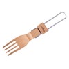 FORESTABLE Folding Fork Wooden Natural Wood Outdoor Camping Fork