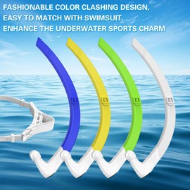 Greatever Detachable Portable Snorkel for Lap Swimming Unisex-Adult Snorkeling Diving Swimming Training Gear Silicone Head Cushion Adjustable Headband One Way Exhaust Valve