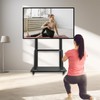 SHTUMEC Rolling TV Stand for 32-75 inch LCD OLED 4K