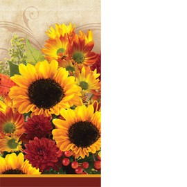 Creative Converting 16 Count Floral Inspiration Guest Towels/Large Napkins