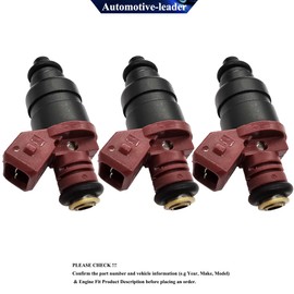 Automotive-leader 5WY2404A MIA11720 3Pcs Fuel Injectors 4 Holes Engine Nozzles Replacement for Any model year fit for John Deere 825i Gator UTV 3 cylinder.