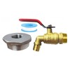 Generic 2 inch Drum Faucet 34 inch Brass Barrel Faucet
