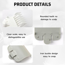 JEYORZY 6 pcs Aufschiebekämme für schermaschine, clipper aufsätze, Haar clipper guards, Geeignet standard haarschneidemaschine, Haar Clipper Guide Limit Kämme, für Schermaschine Friseur Salon Werkzeug