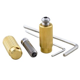 KHLESBY Steel and Brass Tremolo Bridge Studs & Anchors Bridge Posts Mounting Bolt Screw Inserts GE1996T 510TS for Gotoh FR Tremolo System (10mm For 510TS)