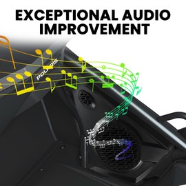 LUXEMOTO Speaker Enclosures for Polaris Slingshot, Front Speaker Pods Side Panel for Polaris 2017-2020 Slingshot SL / 2018-2019 SLR,Grand Touring / 2020 R Accessories,(Replace 2414071) 2PCS