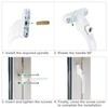 4Pcs Window Handles for UPVC Windows with 20Pcs Multi-Spindle and