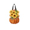 Briarwood Lane Fall Door Hanger 19x13 Sunflowers in Pumpkin For