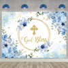 God Bless Backdrop for Boy First Holy Communion Baptism Background