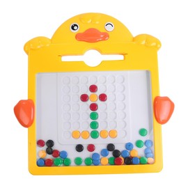 VOANZO Magnetic Drawing Board, Graffiti Chess Board for Outdoor and Indoor Use, Magnetic Dot Board Puzzle Game for Boys and Girls Over 3 Years Old (24.5 x 25.5 x 2.5 cm)