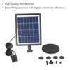 Solar Fountain Pump Multi Nozzles Efficient Small Landscape Floating Fountain