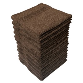 Petal Cliff Washcloths, 12 Pack, 100% Ring Spun Cotton Wash Cloths for Body and Face, Design to exfoliate Your Hands, Extra Soft and Absorbent Machine Washable Size: 12 x 12 Inch.