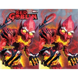 RED GOBLIN #1 Mike Mayhew Studio Variant A Trade & B Virgin Radioactive Glow COA