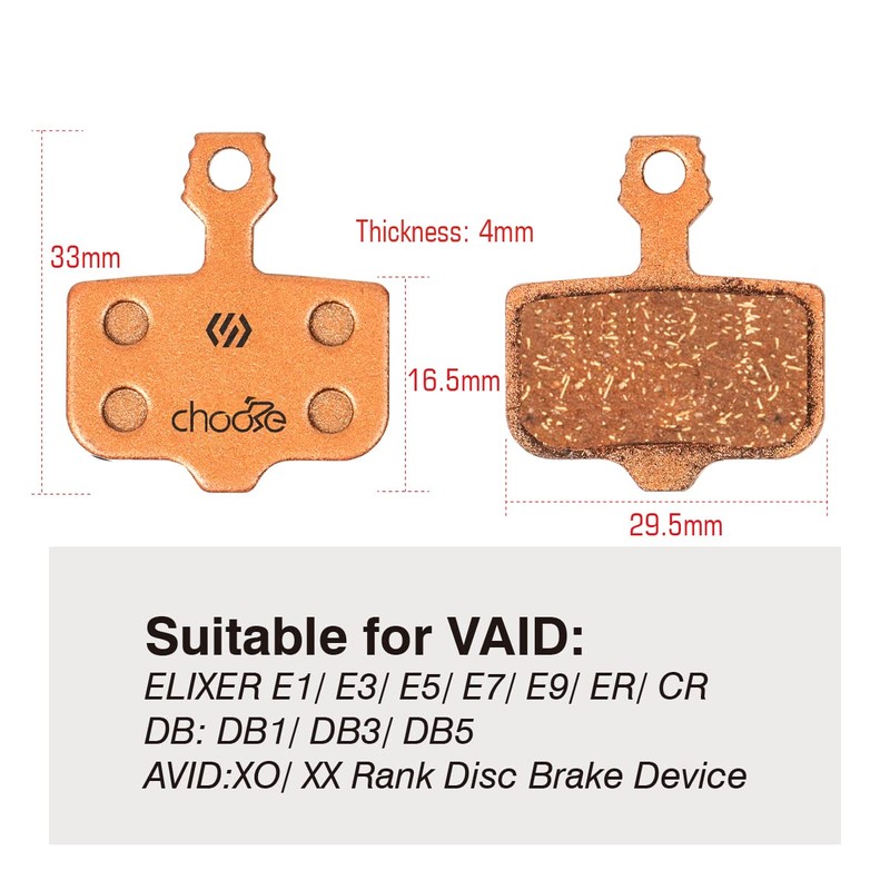 Chooee Brake Pads for Avid Elixir 1 3 5 7
