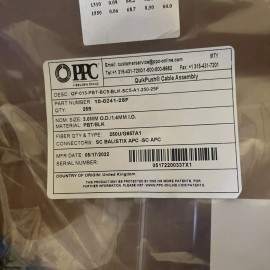 PPC 10-0241-25F Optical Fibre QuikPush Cable 25 Feet