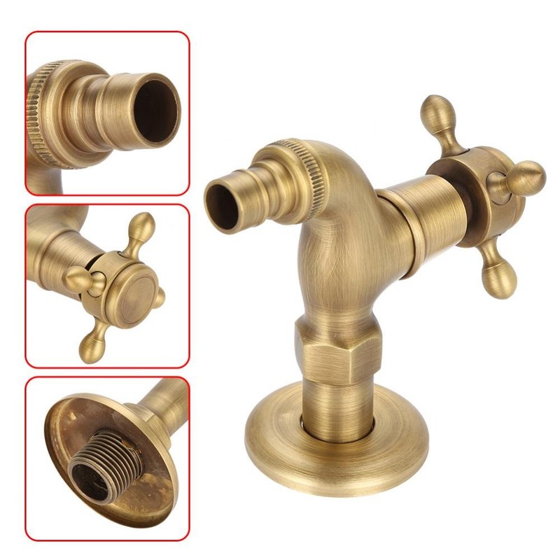 Bathroom Tap, Traditional Vintage Solid Brass Single Lever Tap for