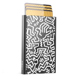 OGON Aluminium Card Holder Slider - RFID Blocking - The Original Minimalist Slim Automatic Wallet for Men and Women - Up to 6 Cards