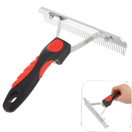 Paifeancodill Horse Nail Rake Comb, Pet Horse Hair Brush, Dematting Brush, Red, Unisex, Pet Owners (Horses, Cattle, Dogs, Cats), 18*16*4 cm/7.09*6.3*1.57 inch, Rubber, Metal