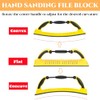 Hand Sanding File Block, Adjustable Radius Flex Longboard Sanding Block