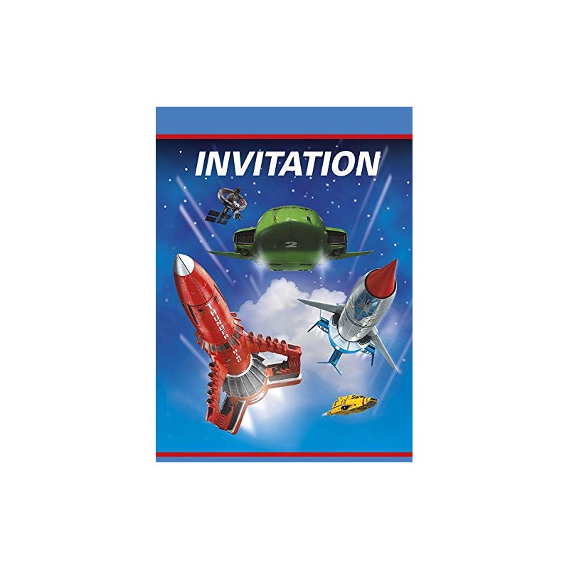 Unique Party 48934 CiTV Foldover Invitations | Paper | Thunderbirds