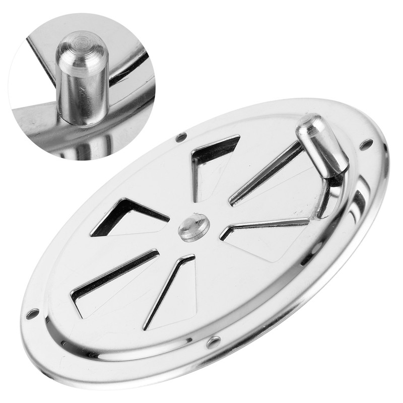 4in Air Ventilator Cover Stainless Steel Round Louvered Lid for