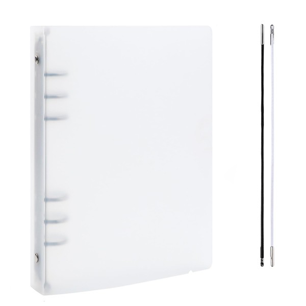 BAOFALI A5 6 Ring Binder Cover Clean Transparent Soft PVC