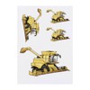 4 x 'Combine Harvester' Temporary Tattoos - Water Resistant, Skin-Safe,