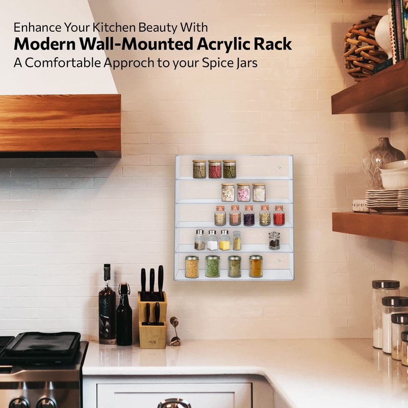 Dazzling Displays Acrylic Spice Rack Case Display (Style A -