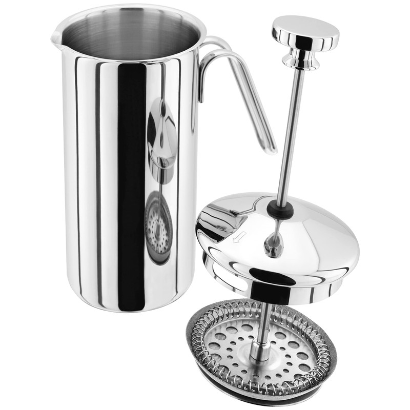Judge 4 Cup Cafetiere, 500 ml, Stainless Steel Silver, 0.5l