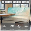 Tomeusey RV Dinette Cushion Covers Stretch Camper Seat Cushion Slipcovers