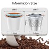 Reusable k Cup Coffee Filters,Universal stainless steel Refillable k Cups