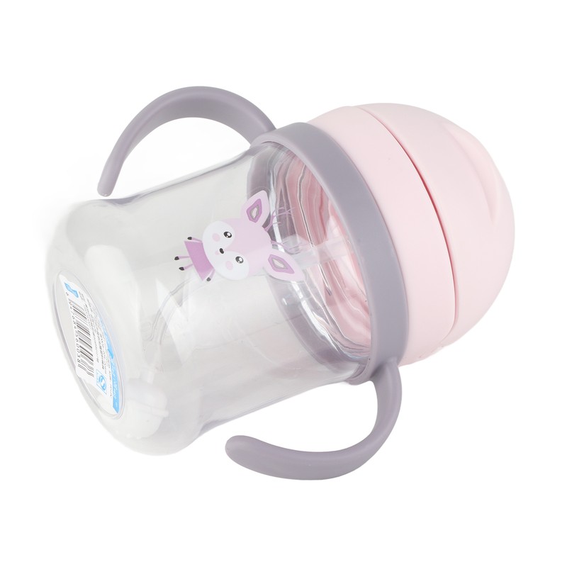 250ml Straw Cup Leak Proof Soft Spout Lovely Pattern Easy