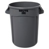 Rubbermaid 2632 Brute Trash Can, Commercial-Grade 32 gallon Gray Garbage