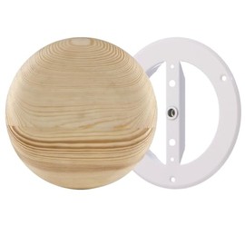 Steinberg14 Cubierta de ventilación de madera de 4 pulgadas, válvula de suministro universal y escape, cubierta de ventilación ajustable, ventilación de techo de pared redonda, ventilación de aire de