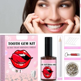 Pemarlis 10 x Tooth Gemstone Set, Tooth Crystal Kit, Artificial Crystal Tooth Ornaments, Reflective Teeth Orament, Teeth Jewellery Jewels for DIY Nail and Teeth Decoration (1)