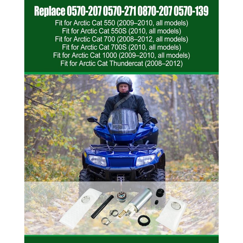 0570-207 Fuel Pump Fit For Arctic Cat 550 550S 700