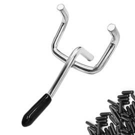 Nivithi 55PCS 5cm Pegboard Hooks,2.5cm Hole Pitch,Metal Pegboard,Pegboard Accessories,Peg Board for Tools,Peg Boards for Walls,Panel Display Hooks for Retail Store,Supermarket,Garage