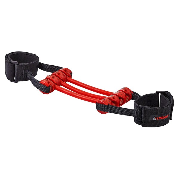 Lifeline Fitness Interchangeable Lateral Resistor - Professional Resistance Tool with up to 120lbs Resistance - Variable Weighted Resistance for Lower Body Strength - Workout Agility