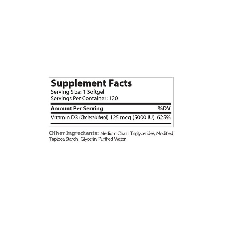 Zeiler Zaller Vitamin D3 5000 IU - 120 Softgels (120