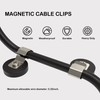 SKNOOY Heavy Duty Magnetic Cable Clips, 6PC Magnetic Wire Clamps,