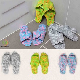 Domestic EVA Acupressure Foot Health Slippers Acupressure Slippers (Pink M) 2ea