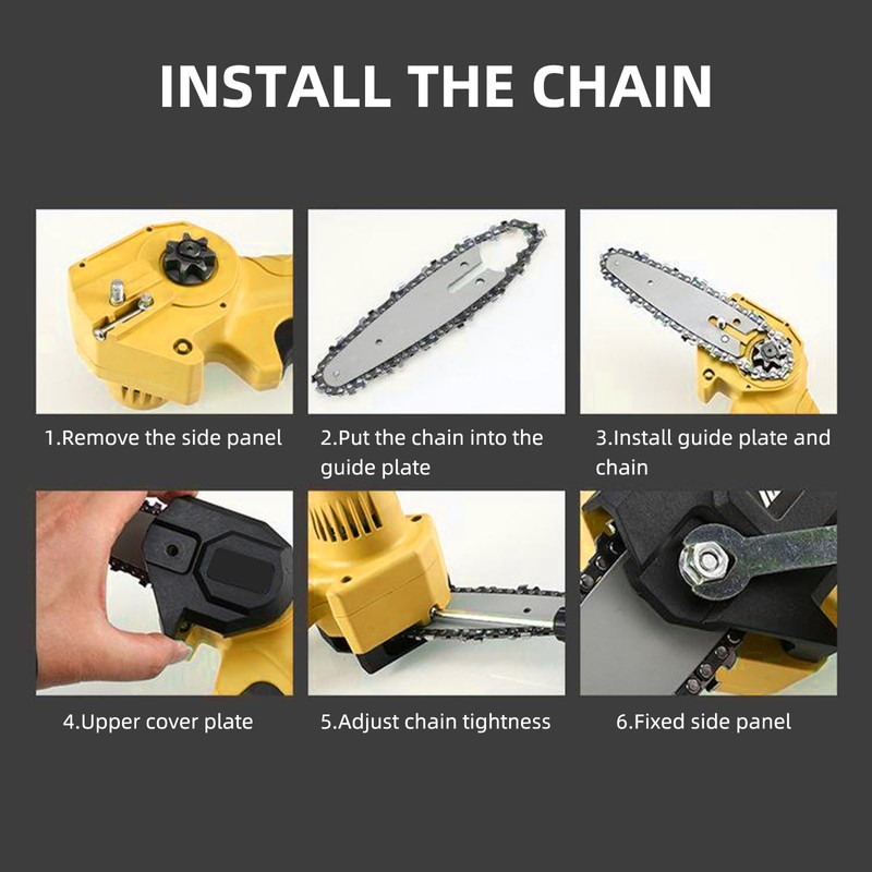 5 Pieces 6 Inch Chainsaw Chain, Replacement Chains for 6