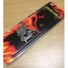 YSA 3D ACCENT DRAGON CHROME TRIM CAR AUTO TRUCK SUV ABS EMBLEM LOGO BADGE E-1503PS