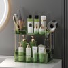 Shuang Qing Countertop Storage - 2 Tier Green, Bathroom Counter